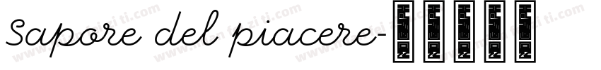 Sapore del piacere字体转换